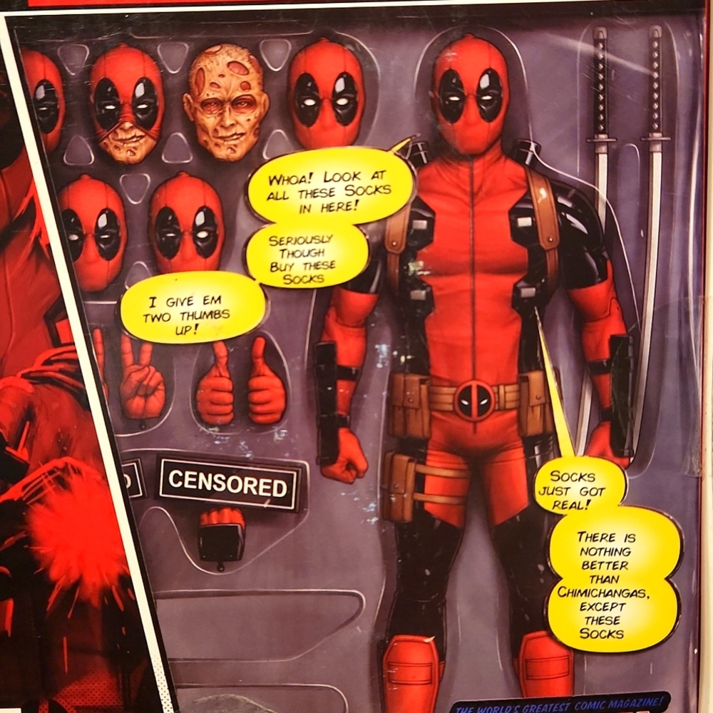 Deadpool socks - Picture 6 of 6